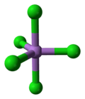 Ball-and-stick model of a single molecule