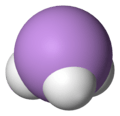 Spacefill model of arsine