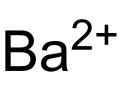 Structural formula of barium(2+)