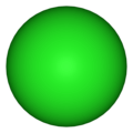 3D model of the chloride anion