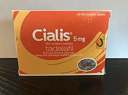 a 28 tablet pack of 5 milligram Cialis
