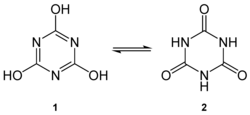 Structural formulae of both tautomers
