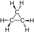 Cyclopropane - displayed formula