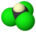 Spacefill model of deuterated chloroform