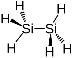 Structural formula of disilane