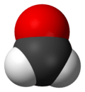 Spacefill model of formaldehyde