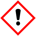 GHS07: Exclamation mark