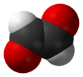Space-filling model of glyox