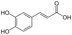2D diagram of caffeic acid