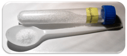 Crystal sample from the saturated citric acid solution.