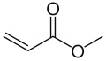 Skeletal formula of methyl Acrylate