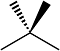 Stereo, skeletal formula of neopentane