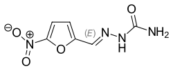 Skeletal formula of nitrofural