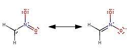 Resonance with the aci form.