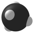 Spacefill model of plumbane