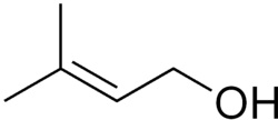 Skeletal formula of prenol
