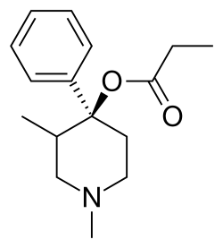 Skeletal formula of prodine