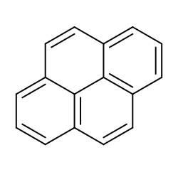 Structural formula of pyrene