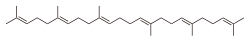 Skeletal formula of squalene