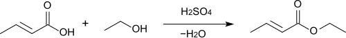 Preparation of crotonate esters.