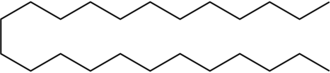 Skeletal formula of tetracosane