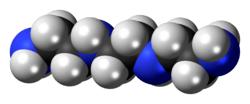Spacefill model of triethylenetetramine