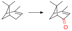 Pinene left verbenone right