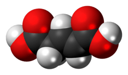 Space-filling model of the trans isomer