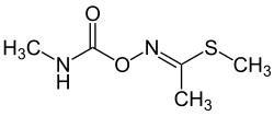 Skeletal formula of (E)-Methomyl