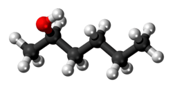 2-Hexanol molecule (R isomer)
