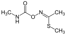 Skeletal formula of (Z)-Methomyl