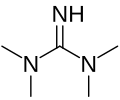 Skeletal formula of 1,1,3,3-tetramethylguanidine