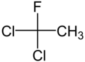 Structures of 1,1-dichloro-1-fluoroethane