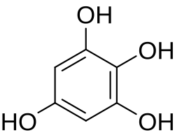 Chemical structure of 1,2,3,5-tetrahydroxybenzene