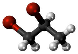 Dibromopropane molecule
