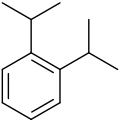 Structure of 1,2-diisopropylbenzene