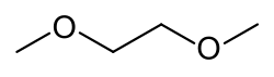 Skeletal formula of dimethoxyethane