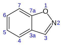 Skeletal formula with numbering convention