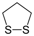 Skeletal formula of 1,2-dithiolane