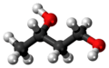 Ball and stick model of 1,3-butanediol (S)