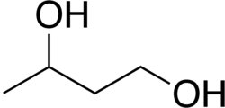 Skeletal formula of 1,3-butanediol