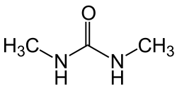 Skeletal formula of dimethylurea