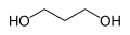 Skeletal formula of 1,3-propanediol