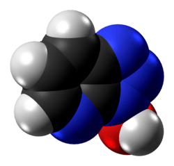 Space-filling model of the HOAt molecule
