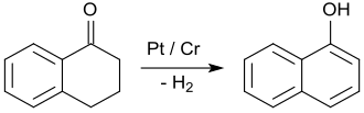 Synthese von 1-Naphthol aus 1-Tetralon
