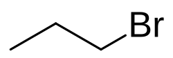 Skeletal formula of n-propyl bromide