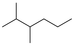 Skeletal formula of 2,3-Dimethylhexane