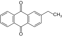 Structural formula of 2-Ethylanthraquinone