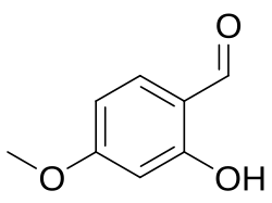 Chemical structure of 2-hydroxy-4-methoxybenzaldehyde