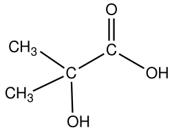 α-hydroxyisobutyric acid structure